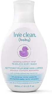 Live Clean - Baby Tearless Baby Wash with Colloidal Oatmeal & Chamomile - 10 fl. oz.
