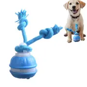 Interactive Rolling Ball Toy for Puppy Small Dogs USB Rechargeable with Rope