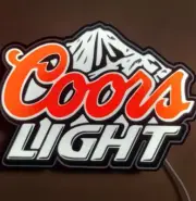 3D Printed Coors Light Beer Lightbox Lamp Light
