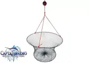 YABBIE DUAL RING DROP NET YABBY NET COLLAPSIBLE SHIRMP CRAB YABBY DROP POT M8756