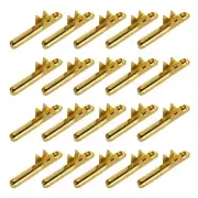 100 Pcs Elastic Cord Crimp Ends, Elastic Barbed Cord Fastener, Gold