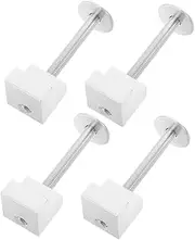CHICAMPERA 4pcs Aluminum Alloy Mounting Kit for Pickup Truck Tool Box Lightweight Space Saving Design with Quick Installation Mechanism for Easy Use and Secure Bed
