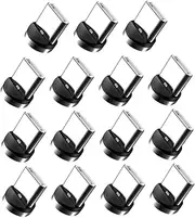 DOITOOL 15pcs USB C Magnetic Adapter Rotating Cable Connector for Type C Devices Magnetic USB Cable Adapter Tip Heads Essential Phone Accessories
