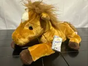Aurora Flopsies 12" Plush Flopsie Horse Pony Brown White Star on Head w/ Tags