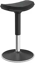 Ergonomic Saddle Stool,Adjustable Saddle Salon Stool Gas Lift Chair,Spa Drafting Salon Tattoo Work Office Stools Task Chair(A)