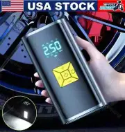 US Car Tyre Inflator Cordless Digital USB Rechargeable Tire Air Compressor Pump