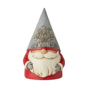 Jim Shore Heartwood Creek Grey Floral Hat Christmas Gnome