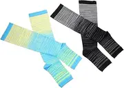 TOBBOMEY Medical Compression Stockings Open Toes Women's Toeless Compression Socks Full Calf Protection High Elasticity Size l