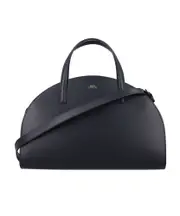 A.P.C. Demi-Lune Logo Stamp Tote Bag One size Black