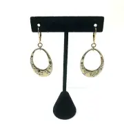 Avon PMI Earrings Sparkler Gold Tone Lever Back Rhinestone Dangle