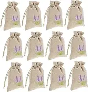 TEMPNAP 20pcs Empty Sachet Bags Stylish Cotton Drawstring Bags Home Fragrance Sachets Small Scented Pouches Wedding Favor