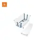 stokke Flexi Bath Bundle Tub with Support 3 摺疊式浴盆套裝（含初生嬰兒浴架）-透明藍