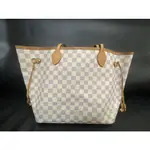 LV 經典DAMIER NEVERFULL MM肩背包 MM 8成新 裸包