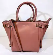 Michael Kors Small Amelia Top Zip Tote, Rose Pink