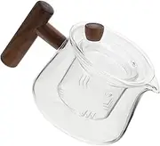 Ciieeo Glass Teapot with Handle Stovetop Teapot for Loose Leaf Tea Kung Fu Tea and Herbal Infusions Heat Resistant for Home Office Use