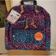 YAKPAK Pink Plaid BACKPACK Suede Bottom Work, School, Hiking, Travel •NEW