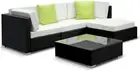 Gardeon Outdoor Sofa 4 Seater Wicker Lounge Setting Table and Chairs, Patio F...