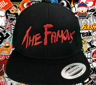 The Famous embroidered Black Cap FlexFit Yupoong Hat Snapbacks NEW embroidery