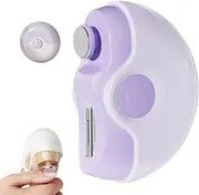 Electric Nail Clipper, 2 in 1 electric polishing automatic nail clippers,automatic nail clippers for seniors,electric baby nail trimmer,USB Rechargeable Safety Fingernail Trimmer (purple)