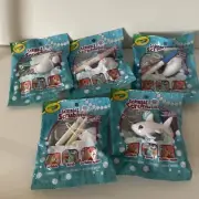 Crayola Scribble Scrubbie Ocean Pets Lot 5 Whale Dolphin Shark Turtle Fish New