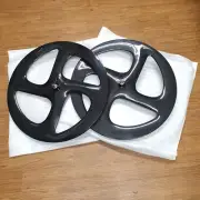 700C Generic Carbon Fiber Quad-Spoke Wheelset for Track / Fixed / Fixie Bicycle