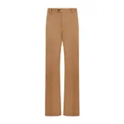 [Alexander Mcqueen] Alexander Mcqueen-Camel Camera Strap Chino Cotton Pants-Uomo 48 IT
