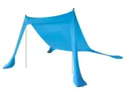 Monoprice 7-Foot 4-Person Beach/Camp Sunshade w/ UPF 50+ UV Protection For Beach