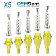 X5 Straight Multi Unit 1.4 Prosthetic Slim Platform Titanium Sleeve Set GDT®