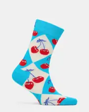 Julius Marlow Cherry Argyle Sock Turquoise Size