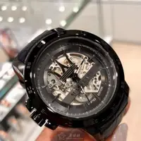 在飛比找森森購物網優惠-MASERATI手錶, 男錶 46mm 黑圓形精鋼錶殼 機械