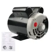 Electric Motor Compressor 3450RPM 3.7HP Duty 56Frame 1 Phase 5/8" Shaft 230V New