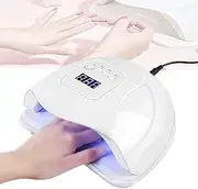 120w Quick-Drying Nail Phototherapy Machine,Uv Nail Dryer for Gel Polish,4 Timers,36 Dual Light Source Lamp Beads,Smart Sensing,Compatible with All Gel Types,for Home,Salon,White