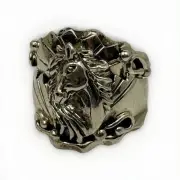 New Handmade Native American Sterling Silver Horse Ring, Size 6