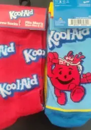 KOOL-AID - 3 Pairs - One Size/ Most Unisex Adult - KOOL-AID YELLOW & BLUE