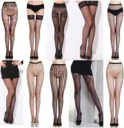 High Quality Stretchy Fishnet Sheer Lace Top Stay Up Thigh High Stockings