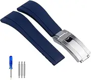 [Generic] Rubber Watch Strap For Tudor Wristband Black Blue Green Waterproof Silicon Watches Band 20mm 21mm watch strap