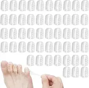 50Pcs Silicone Anti-Friction Toe Protector,Breathable Gel Toe Cap Silicone Toe Cover Sleeves,Toe Cover Breathable Silicone Toe Protector,Breathable Toe Protector Gel Toe Cap,Silicone Toe Cover Toe Pad