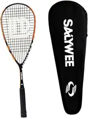 Aymzbd Carbon Fiber Squash Racket Paddle Tear Drop Squash Racquet Equipment for Park Beginners