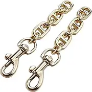 OLSEEY Purse Strap Extender 2Pcs Bag Extender Chain for Shoulder Bag Metal Chain Strap Extender Replacement Purse Extender Bag Extender Accessory(2 Pieces Shiny gold), 2 Pieces Shiny Gold, Small