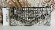 BRAHMIN NWT FAIREST GREY BREAKWATER VERONICA WALLET ~ GENUINE LEATHER