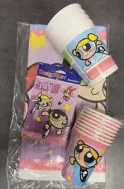 The Powerpuff Girls Party Supplies Invitations, Cups, Table Cover