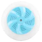 (Blue)Portable Mini Ultrasonic Washing Machine Travel Laundry Washer TOH