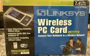 Linksys WPC ver. 3 2.4 GHz 802.11b PCMCIA Wireless Adapter 11 Mbps Data Rate