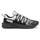 PUMA Softride One4all Splatter Lace Up Mens Black Sneakers Casual Shoes 3780590