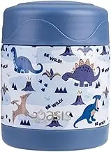 Oasis Stainless Steel Double Wall Insulated Kid'S Food Flask 300Ml - Dinosaur Land