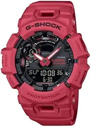 CASIO Men's G-Shock Analog-Digital Quartz Watch, Black Dial, Red Band