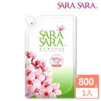 在飛比找momo購物網優惠-【SARA SARA 莎啦莎啦】櫻花彈力沐浴乳-補充包800