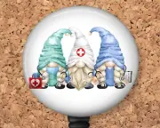 Badge Reel - Medical Gnomes - Nurse Retractable ID Holder 8128
