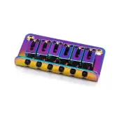 KD By AxLabs Hardtail Bridge - 3-Screw Mount, String-Through-Top - Burnt Chrome