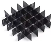 8pcs DIY Plastic Grid Drawer Dividers Adjustable Drawer Organizer Storage